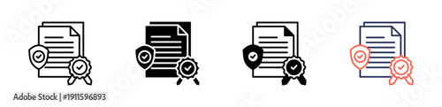 quality control icon set multiple style collection