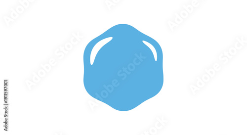 Blue shiny metallic object closeup.