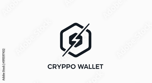 Cryppo Wallet Cryptocurrency Logo Design.