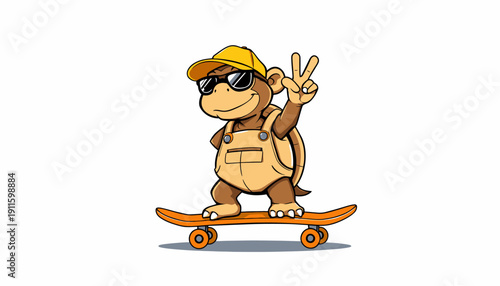 3d man with skateboard