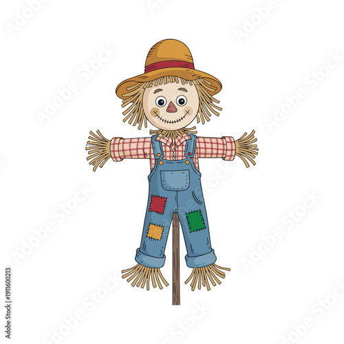 scarecrow on a white background