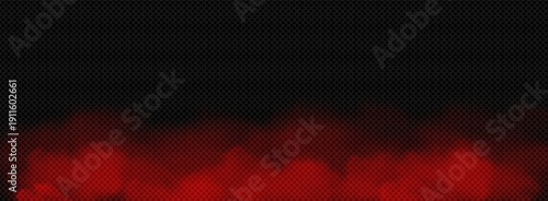 Red Smoke Fog Border | Crimson Mist Overlay Transparent