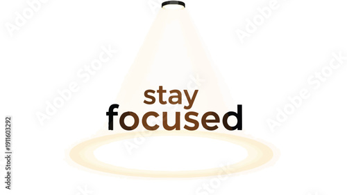 Guiding attention toward essential goals, this visual metaphor illuminates the path to sustained concentration and unwavering determination for