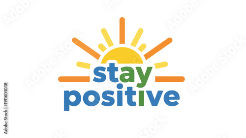 A vibrant graphic illustration symbolizing an uplifting spirit and promoting mental well-being under a stylized radiant sun. Embrace a hopeful