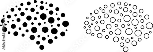 Set of Brainstorming Innovation. Abstract illustration for websites