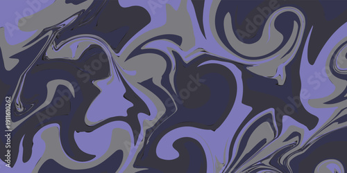 Abstract Fluid Art Background in Purple and Gray Tones.