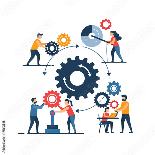 Teamwork and collaboration in business process optimization with gears