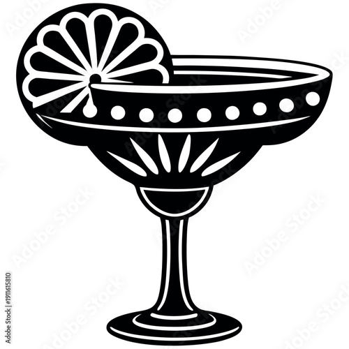 A margarita glasses silhouette cinco de mayo day 