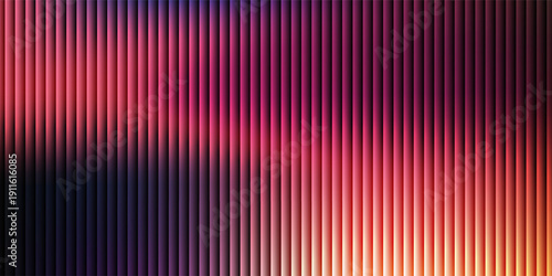 Abstract vertical striped background with vibrant pink, purple, and orange gradients, featuring glowing light effects and a modern digital aesthetic.