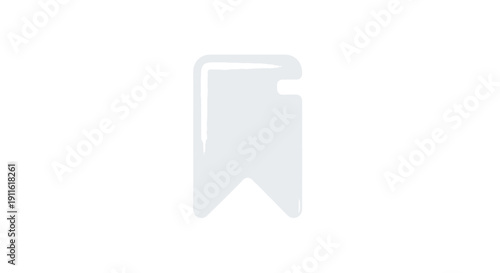 Bookmark icon, save symbol, favorite sign, web element