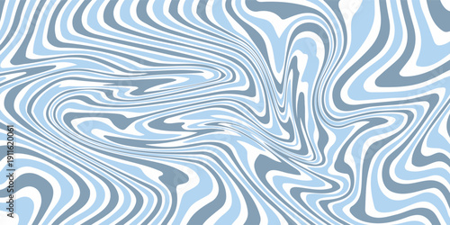 Abstract background seamless pattern with colorful waves. Trendy vector illustration in retro psychedelic style