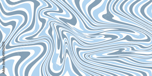 Abstract background seamless pattern with colorful waves. Trendy vector illustration in retro psychedelic style