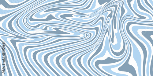 Abstract background seamless pattern with colorful waves. Trendy vector illustration in retro psychedelic style