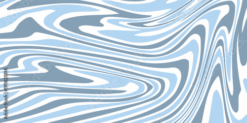 Abstract background seamless pattern with colorful waves. Trendy vector illustration in retro psychedelic style