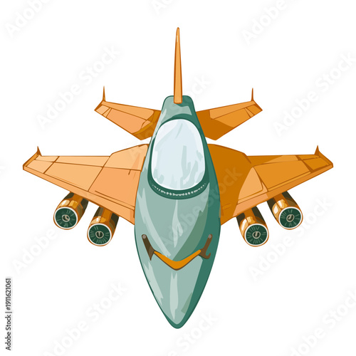 Futuristic jet fighter aircraft transportation with advanced wings and weaponry for aerial combat and defense missions