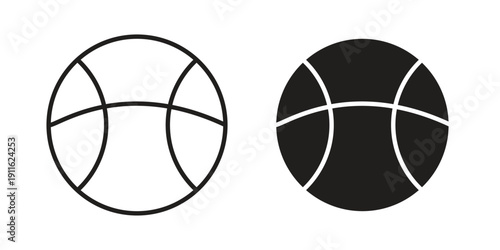 Basketball icon. linear style sign for mobile concept and website ui design