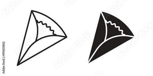 Crepe icon. linear style sign for mobile concept and website ui design