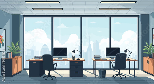 Businessman analyzing data on tablet at desk.