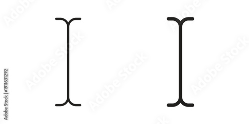 Cursor text icon. linear style sign for mobile concept and website ui design