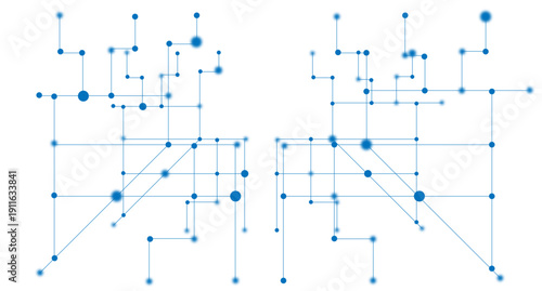 Abstract Network of Connected Dots and Lines Symbolizing Data, Connectivity, And Complex Graph Structures.
