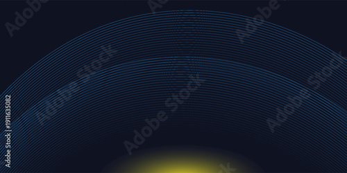 A dynamic and abstract digital design with flowing blue waveforms against a dark background,smooth, curving lines and dotted patterns that create a sense of movement and energy.