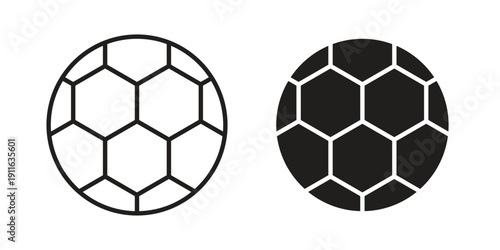 Football icon. linear style sign for mobile concept and website ui design