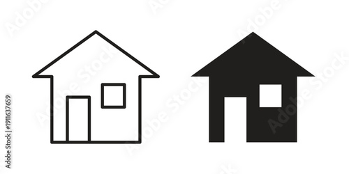 Home icon. linear style sign for mobile concept and website ui design