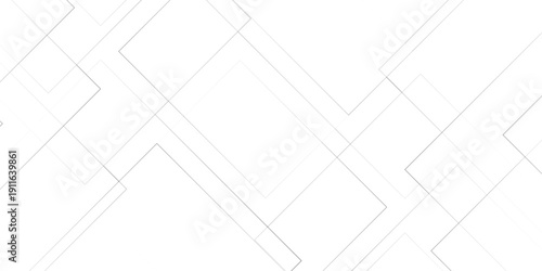 Abstract background with white colors lines pattern texture. squares in bright light with soft shadows as pattern. Geometric vector pattern, repeating thin linear square diamond shape and rectangle.