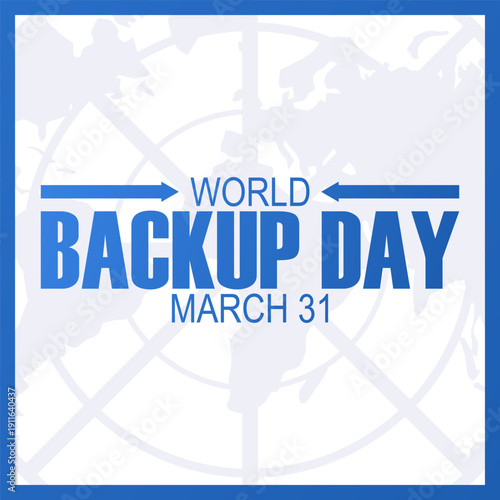 vector graphic of World Backup Day ideal for World Backup Day celebration