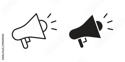 Megaphone icon. linear style sign for mobile concept and website ui design