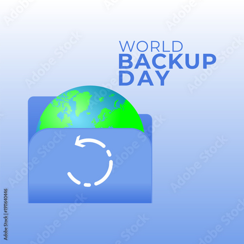 vector graphic of World Backup Day ideal for World Backup Day celebration