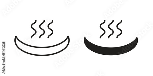 Onsen icon. linear style sign for mobile concept and website ui design