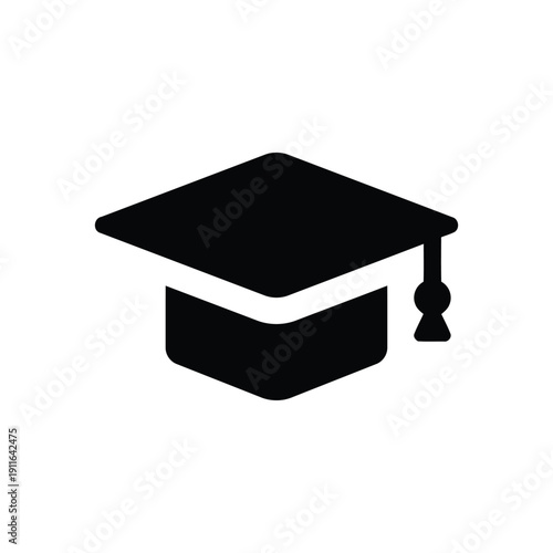 Graduation cap icon representing education and learning