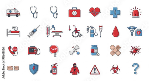 Medical and Healthcare Icons Collection.