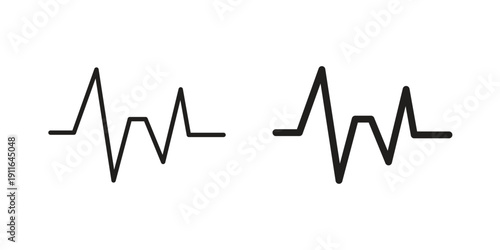 Pulse icon. linear style sign for mobile concept and website ui design