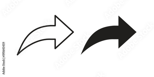 Redo icon. linear style sign for mobile concept and website ui design