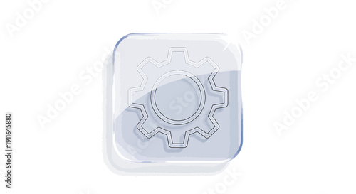 Settings icon. Gear symbol. Technology concept. Vector