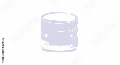 Stylized database icon for data management