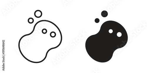 Soap icon. linear style sign for mobile concept and website ui design