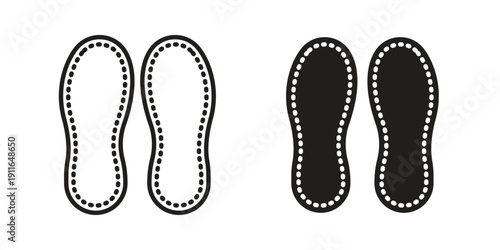 Soles icon. linear style sign for mobile concept and website ui design