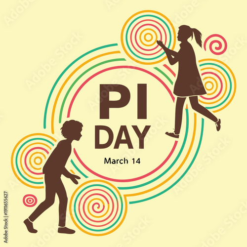 happy pi day vector design