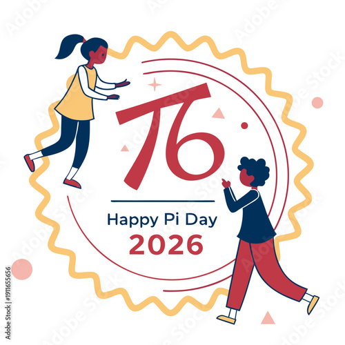 happy pi day vector design
