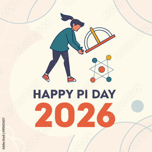 happy pi day vector design