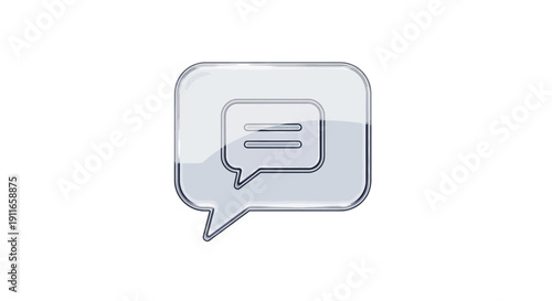 Chat bubble icon. Communication and message concept.