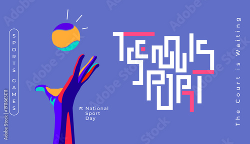 tennis player hand reaching for the ball during a high-stakes match. Close up of a tennis athlete preparing for a serve in a professional tournament. Ideal for sports marketing campaigns, athletic