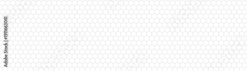 Hexagon grid background seamless pattern. Honeycomb texture with black fiber tiles. Abstract nano tech mesh. White and black geometric grid design. Vector modern fibre simple bg.