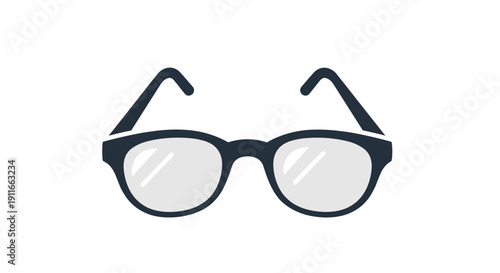 Black Framed Eyeglasses with Clear Lenses 1.