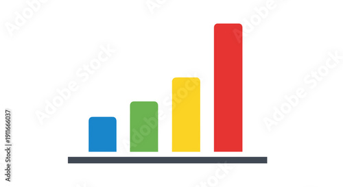 Colorful Bars in Ascending Order Graph.