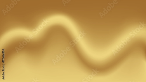 Gold abstract blurred gradient background. Vector illustration.	