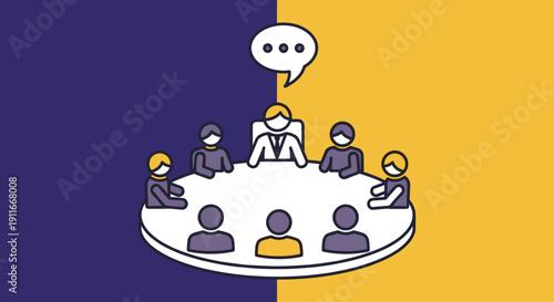 Group of People Having a Meeting.